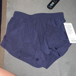 Navy blue Lululemon athletic shorts